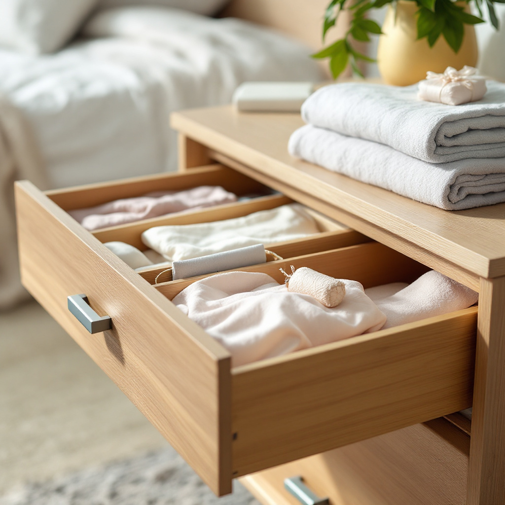 Dessous richtig aufbewahren mit Schublade Ordnung durch Trenner und Stoffboxen
