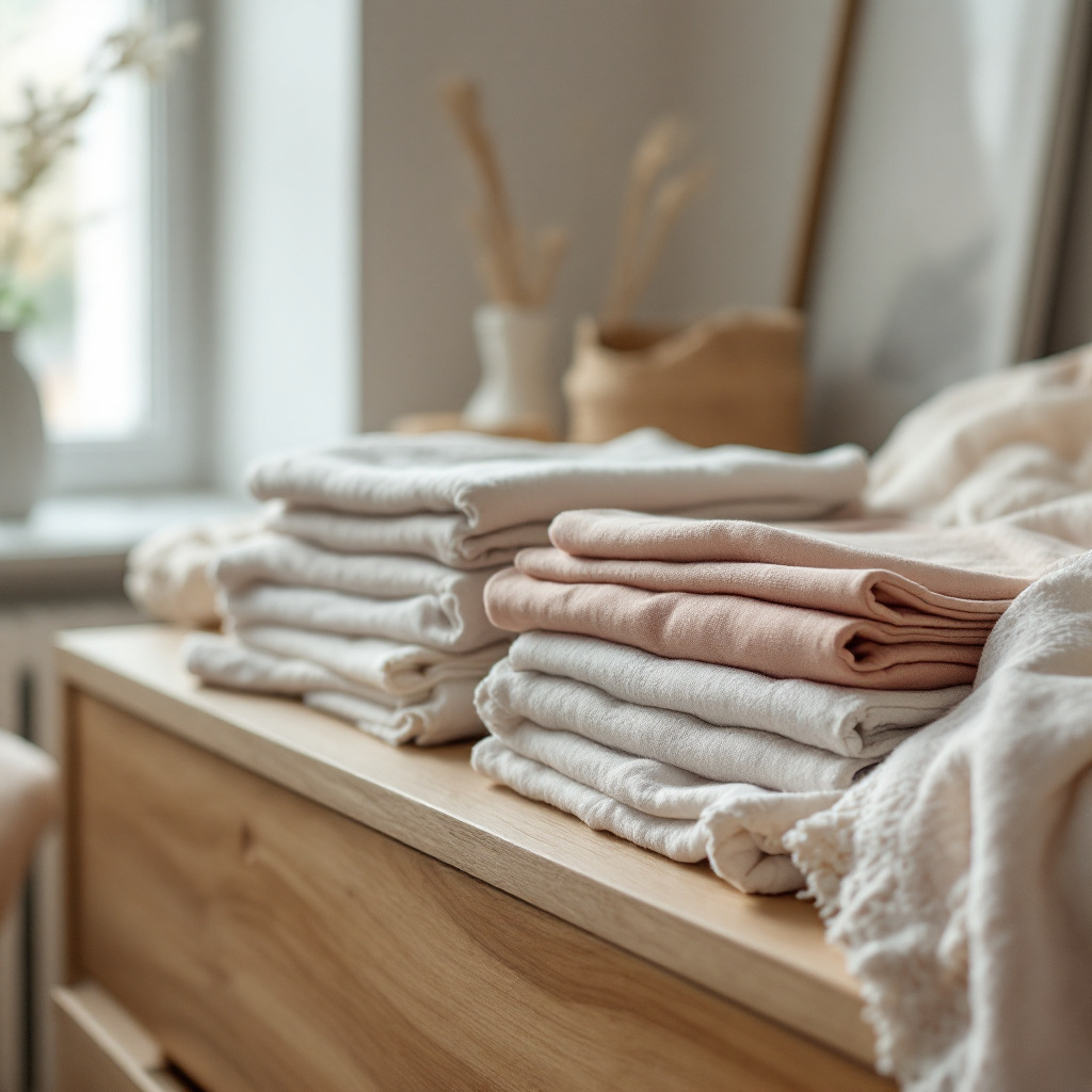 Unterschied Tanga und String erklärt anhand zweier gefalteter Unterwäsche-Modelle auf einer Kommode