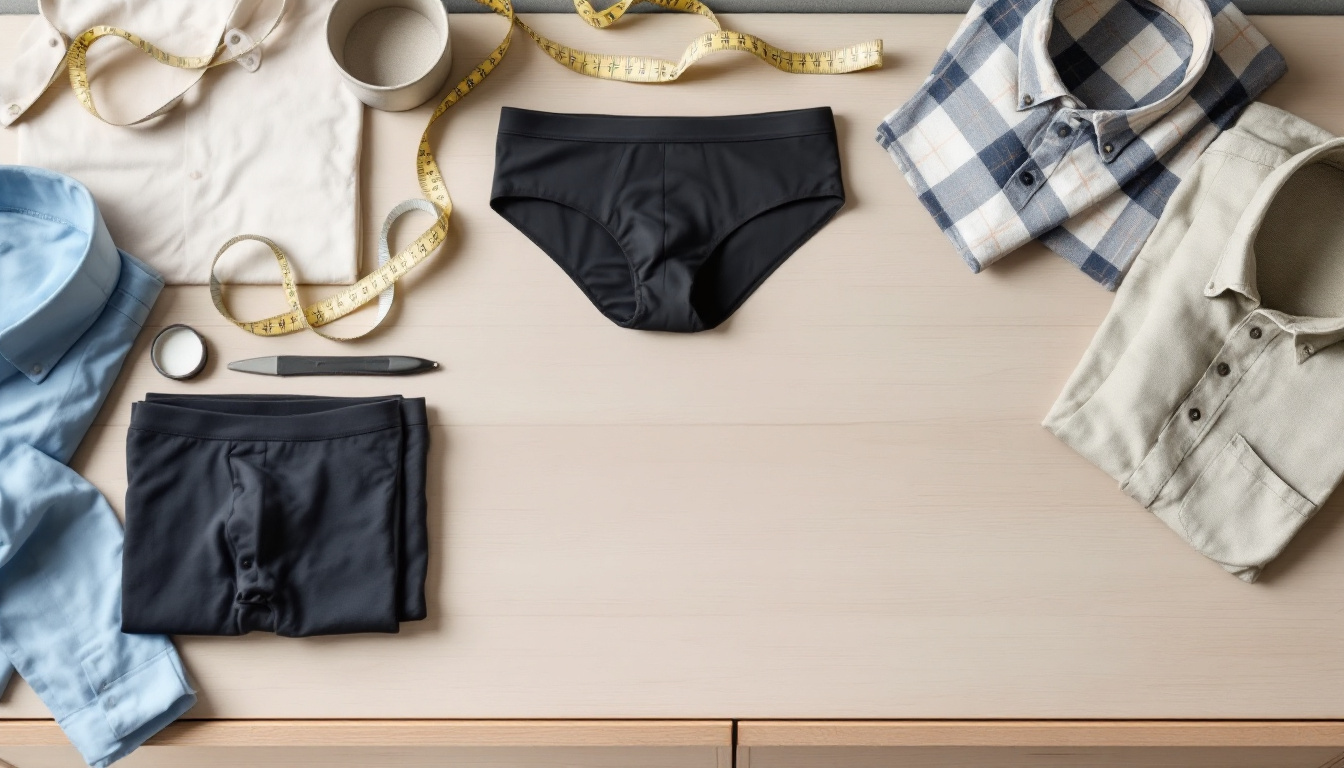 Gefaltete Unterwäsche im Regal – Ratgeber für Männer in Unterhose zu Schnitt und Material